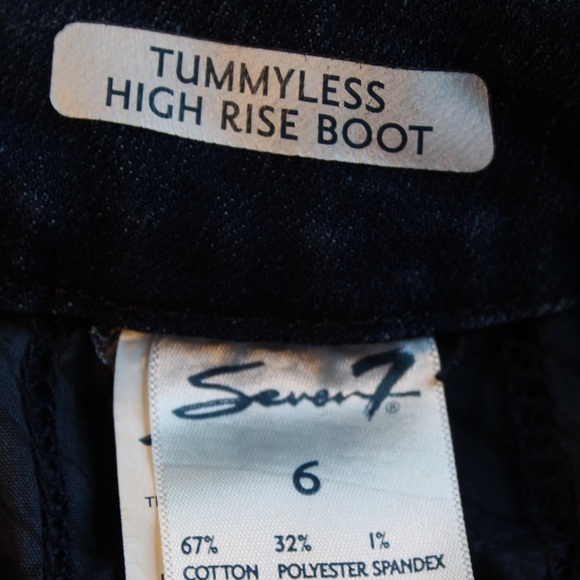 Seven7 Tummyless High Rise Bootcut Jeans Dark Wash Women’s Size 6 - Picture 4 of 7